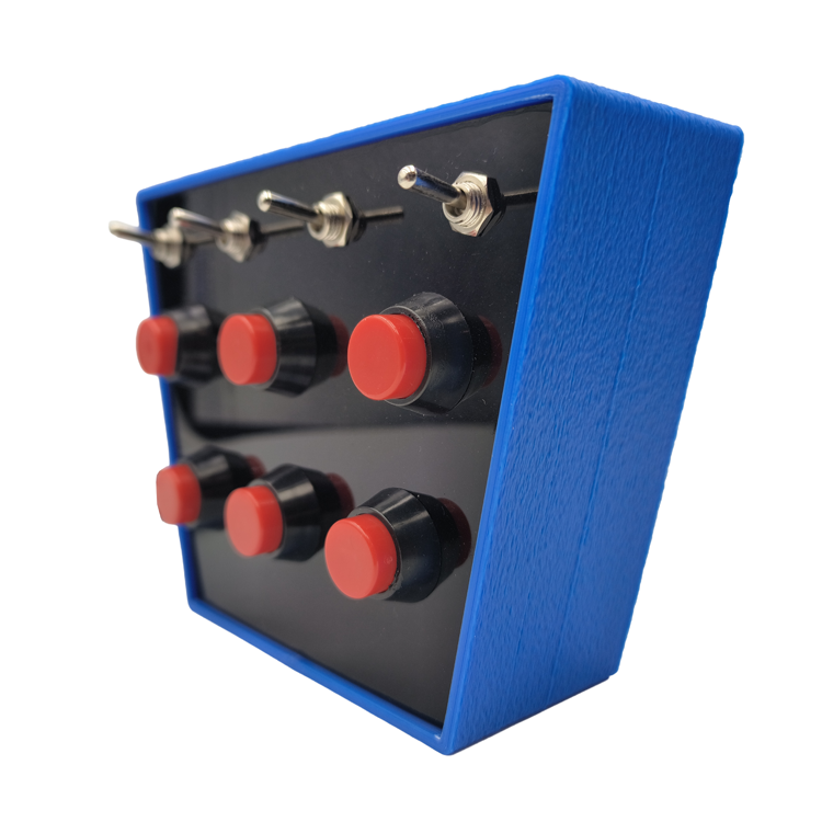 RaceCraftsNZ RCLITE - Compact Sim Racing Button Box, 10 Buttons