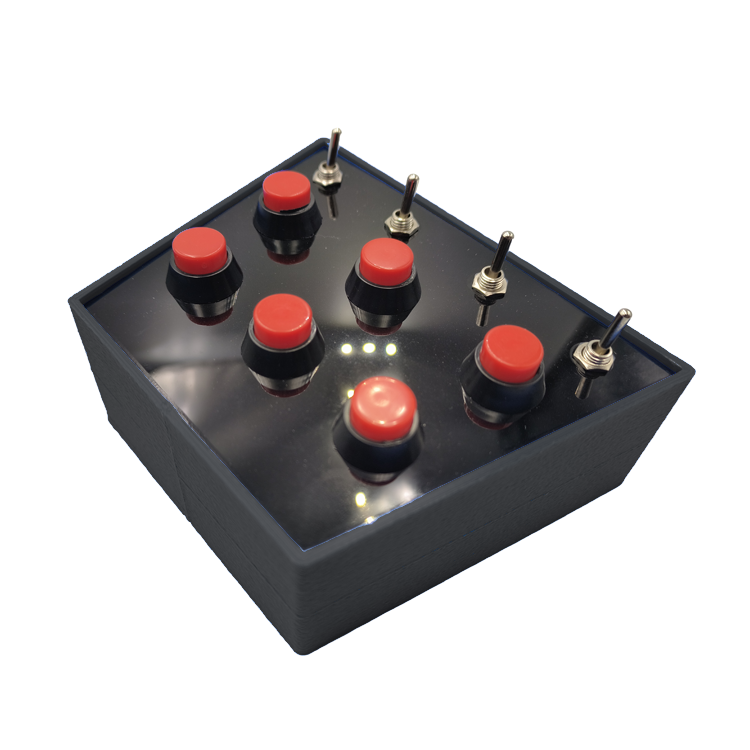RaceCraftsNZ RCLITE - Compact Sim Racing Button Box, 10 Buttons