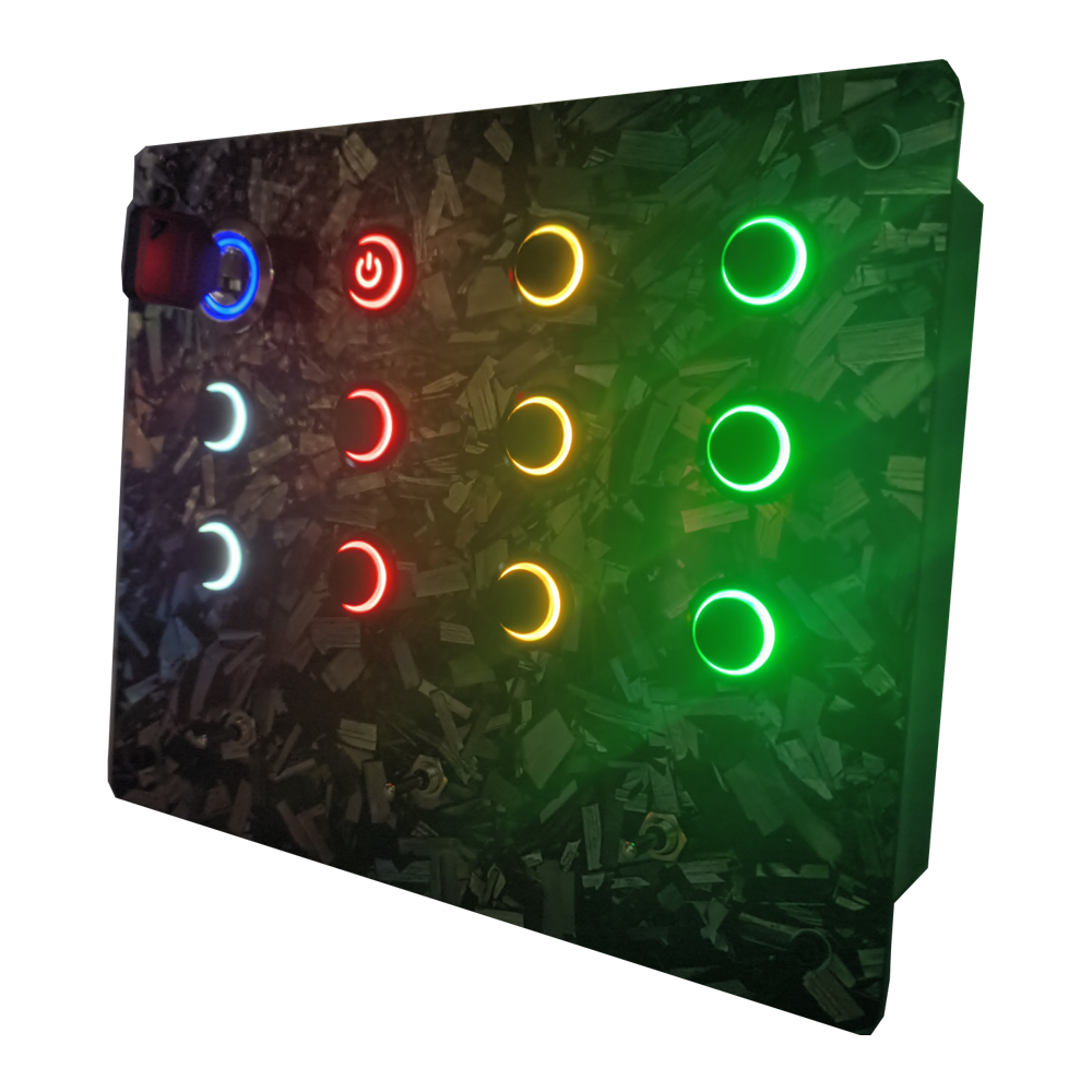 RaceCraftsNZ RCV1A Sim Racing Button Box – Forged Carbon Edition 🏎️🏁