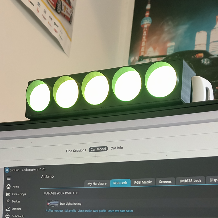 RCNZ Starting Grid Lights, 40 LEDS, Programmable, Start Lights, Flags