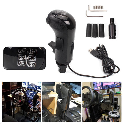 Universal Truck Simulator Gear Shifter with 3 Shaft Plugs for Universal Fit