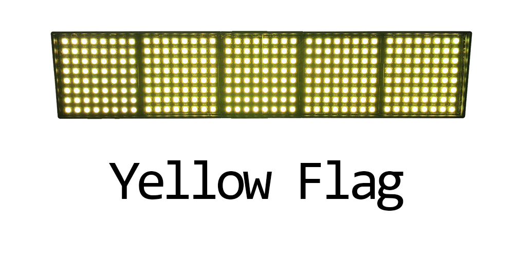 RaceCraftsNZ Grid Lights (5-Panel Matrix), Displays Flags, Lap Times, Patterns