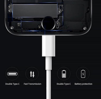 [3 PACK] 60W 5A PD Type-C/Type-C Fast Charging, Data Cable, 1 Meter