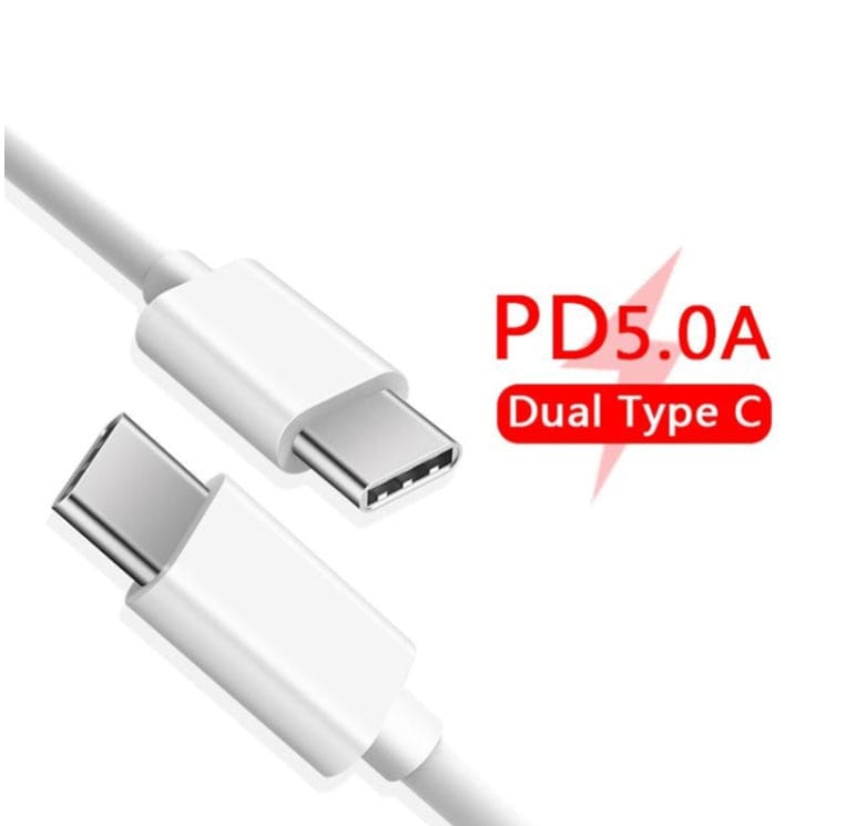 [3 PACK] 60W 5A PD Type-C/Type-C Fast Charging, Data Cable, 1 Meter