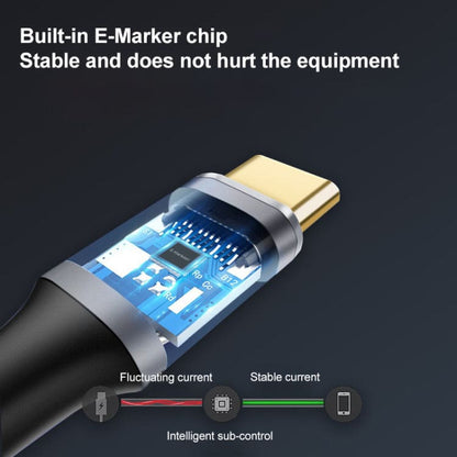 USB Type-C Elbow Male to Female Extension Cable, 10Gbps, 100W, 2Mtr