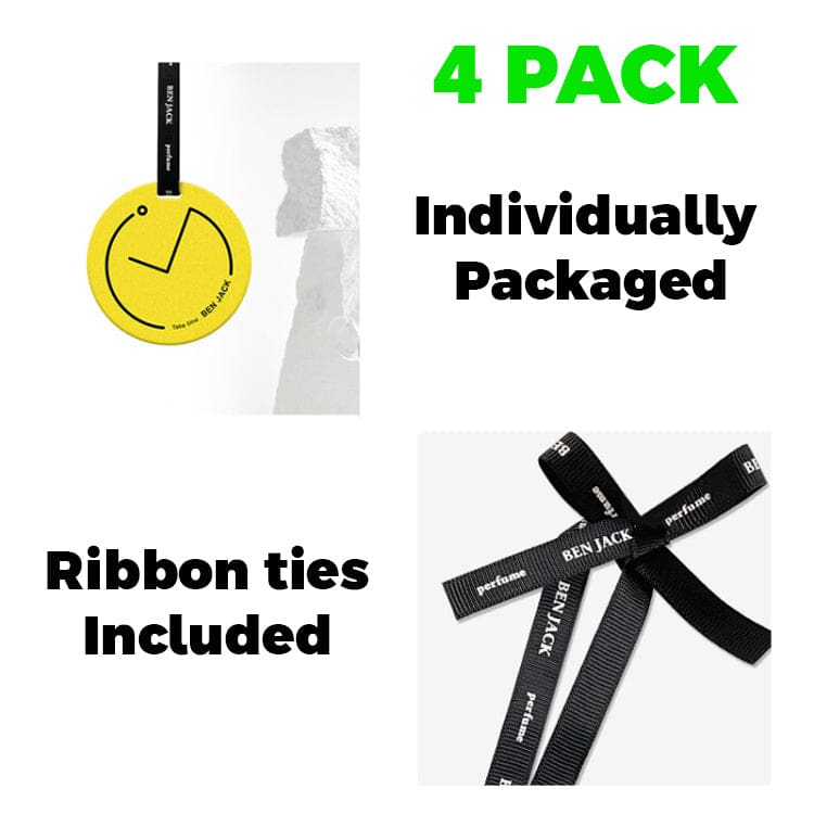 4 PACK - Ben Jack Design Long Lasting Car Fragrance Disk