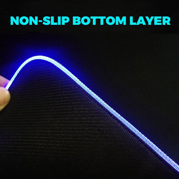 Cobra LED Edge-Lit Large Desktop and Mouse  Pad, 12 Lighting Modes