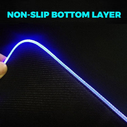 Cobra LED Edge-Lit Large Desktop and Mouse  Pad, 12 Lighting Modes