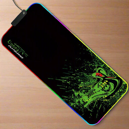 Cobra LED Edge-Lit Large Desktop and Mouse  Pad, 12 Lighting Modes