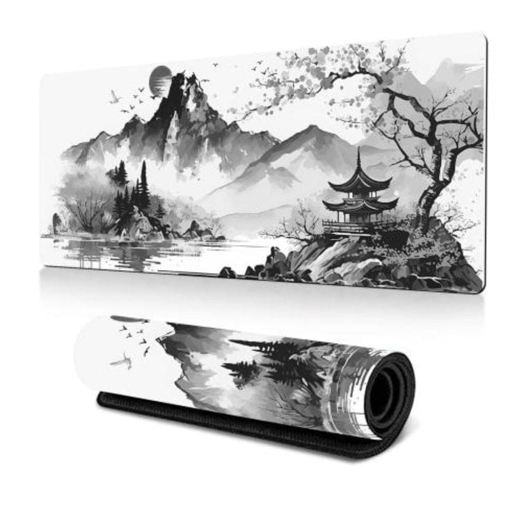 Japanese Pattern 600x300mm Desktop Mouse Pad, Non-Slip, Rubber Backed