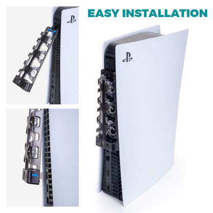 Dobe TP5 Triple Fan Cooling Bracket for PS5, Blue Fan LED