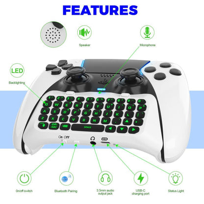 P5172 PS5 Controller Bluetooth Wireless Keyboard