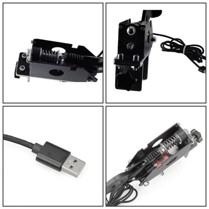 USB Handbrake for PC with Desk Clamp, Aluminium and Steel