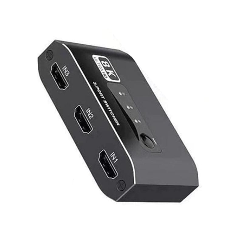 HDMI 8K 60Hz/4K 120Hz 3 Input and 1 Output HDM Switch