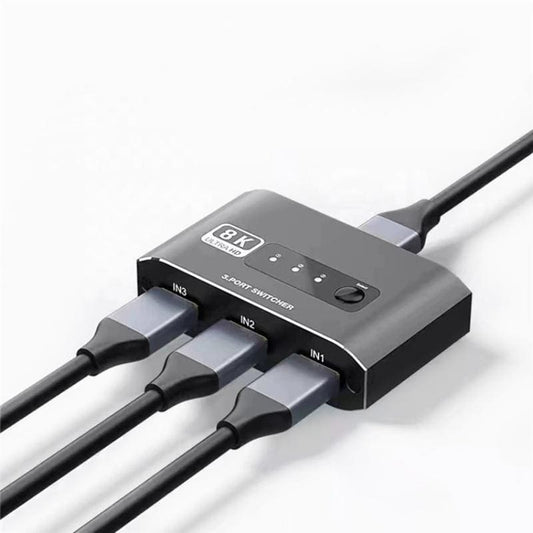 HDMI 8K 60Hz/4K 120Hz 3 Input and 1 Output HDM Switch