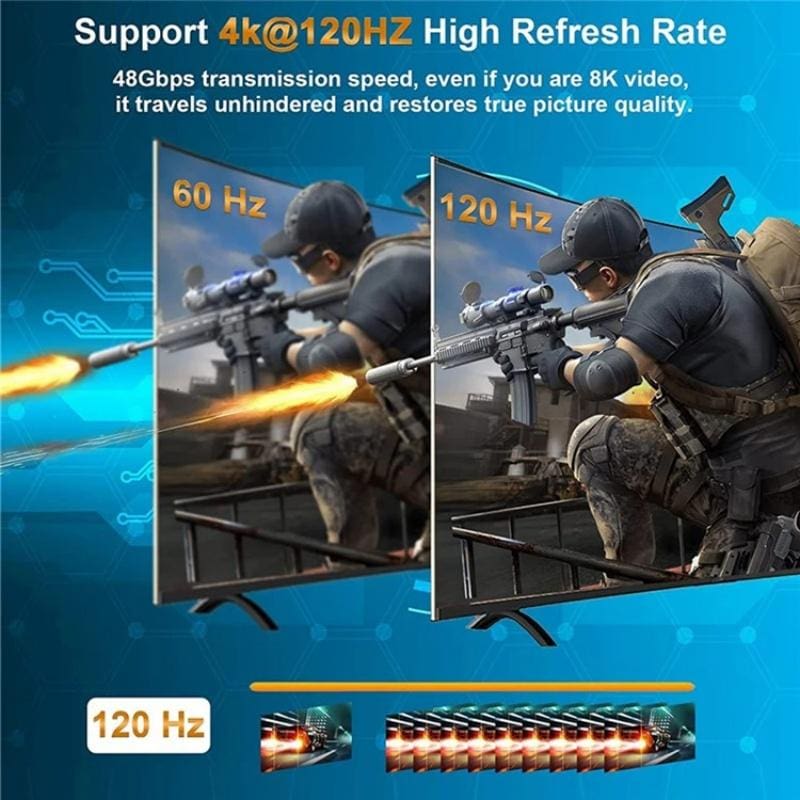 HDMI 8K 60Hz/4K 120Hz 3 Input and 1 Output HDM Switch