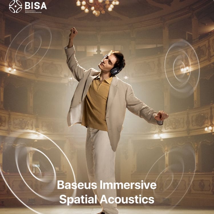 Baseus Bowie H1s Wireless Headphones, Wired or Wireless, ANC, App Configuration