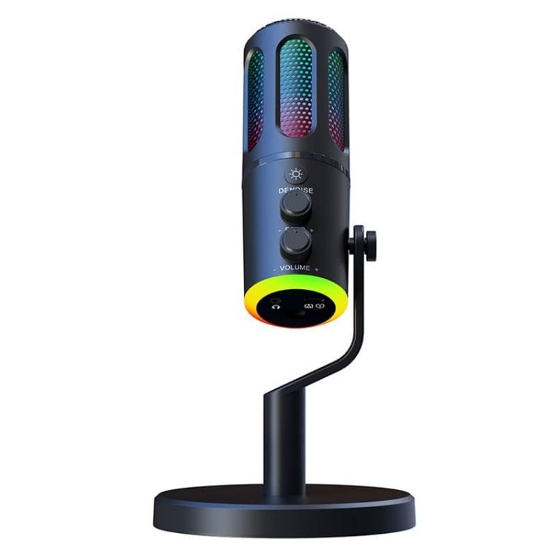 SU8 Desktop Gaming/Streaming Microphone, Noise Reduction, LED Light