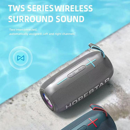 Hopestar H49 10W Bluetooth Speaker, 2400mAh Battery, TWS, LED Light, Bass Chamber, Water Resistant
