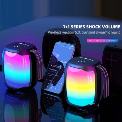 Hopestar Party 50 Mini 10W Bluetooth Speaker, 1800mAh Battery, TWS, LED Lights