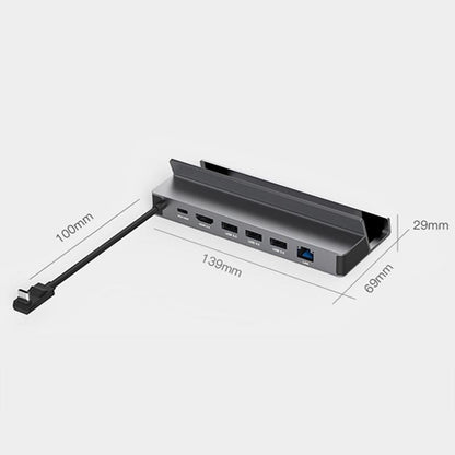 6-in-1 Type-C Docking Station for Steam Deck / ASUS ROG Ally – DS601 Game Console HUB