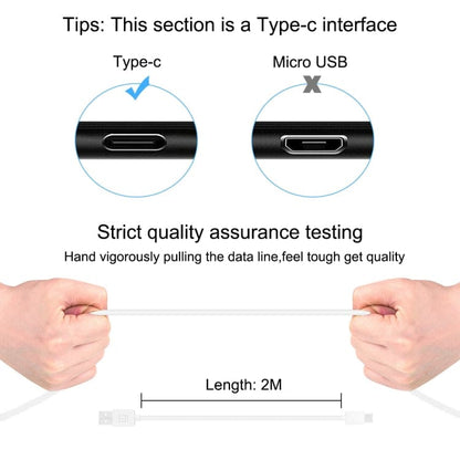 [2 PACK] HAWEEL 2m Type-C to USB 2.0 Data & Charging Cable, Up to 4A, 2Metre