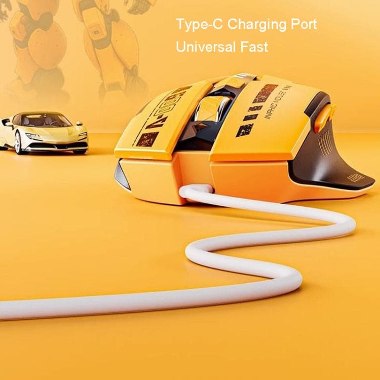 Inphic A9 Dual Mode Bluetooth/RF Wireless Optical Mouse, Rechargeable, 2400DPI