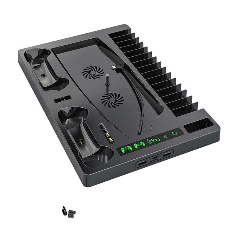 iPlay PS5 Cooling Stand, USB Hub and Controller Charging Station.