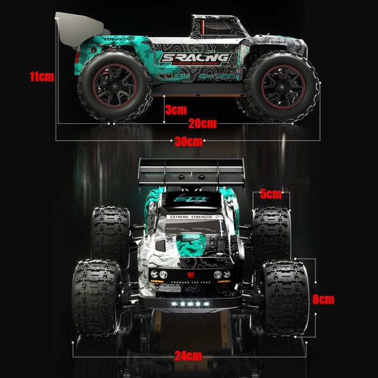 JJRC RC 4WD Pickup, Alloy Chassis, Up to 40km/h, 390 Motor, LED Lights, Model Q146B