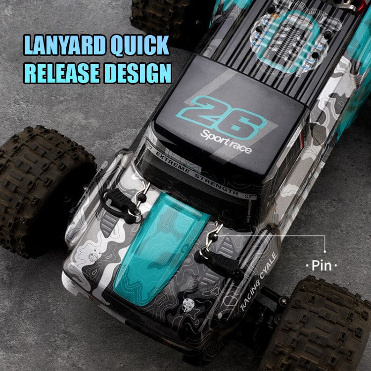JJRC RC 4WD Pickup, Alloy Chassis, Up to 40km/h, 390 Motor, LED Lights, Model Q146B