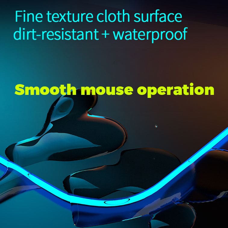 K9186 LED Large Desktop and Mouse Pad with 15W Wireless Charging Pad