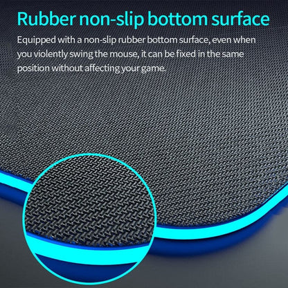 K9186 LED Large Desktop and Mouse Pad with 15W Wireless Charging Pad