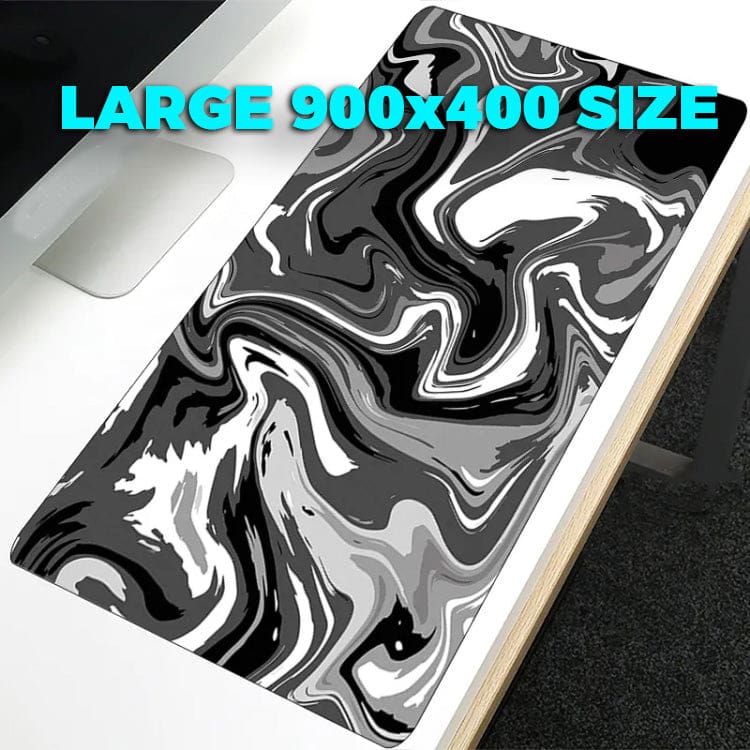 Large Abstract Desktop Mouse/Keyboard Pad, Non-Slip, 900x400mm