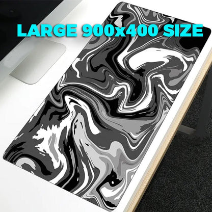 Large Abstract Desktop Mouse/Keyboard Pad, Non-Slip, 900x400mm