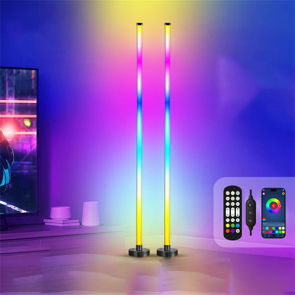 1.2 Metre Dual Smart LED Light Bars with Bluetooth App and Line control, Circular Base, Model KBB1A