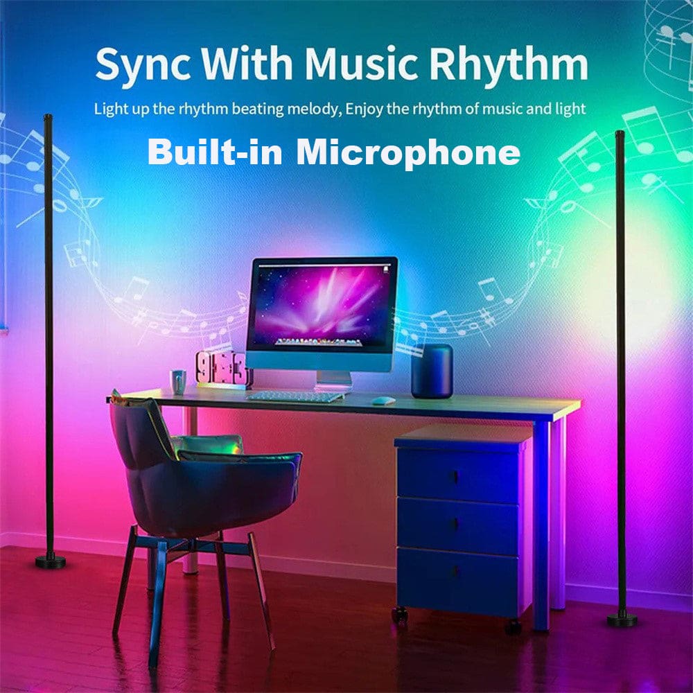 1.2 Metre Dual Smart LED Light Bars with Bluetooth App and Line control, Circular Base, Model KBB1A