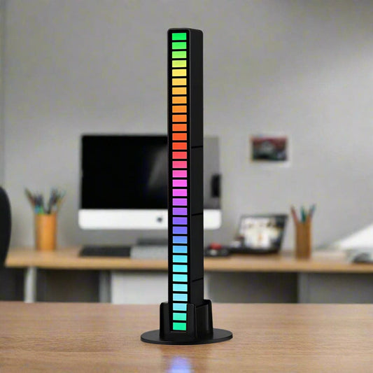 L022 32 LED Sound Activated Mini Ambient Light Bar , Multiple Modes and Colours, USB Powered