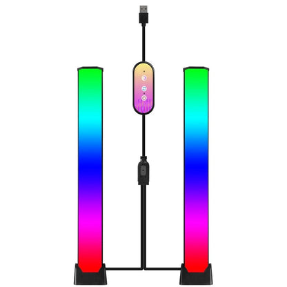 LUZ 60 LED Dual Sound Activated Ambient Light Bars , Multiple Modes and Colours, USB Powered