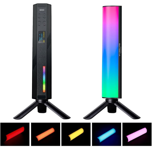 Vloglite W200 RGB Handheld LED Photography Video Fill Light, Magnetic, Tripod, OLED Display