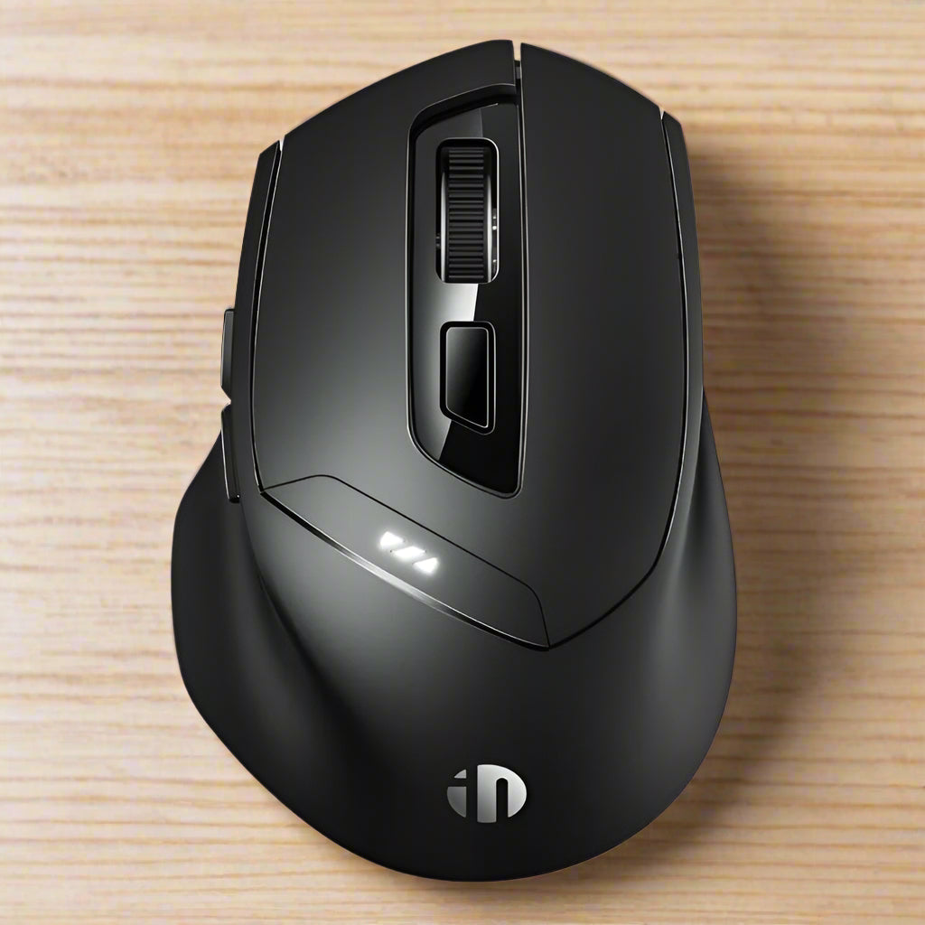 inphic DR01 Dual-Mode Bluetooth/RF Wireless Optical Mouse, Rechargeable, 1600DPI
