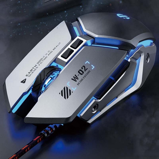 inphic W-02 Wired USB 8800 DPI Optical Mouse, 5 Buttons, Scroll Wheel