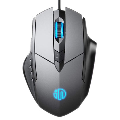 inphic W1 Wired USB 7200 DPI Optical Mouse, 6 Buttons, Scroll Wheel, LED Lighting