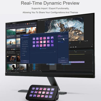 Waveshare SK18 Control Panel - 1.8" Programmable LCD Membrane Keys