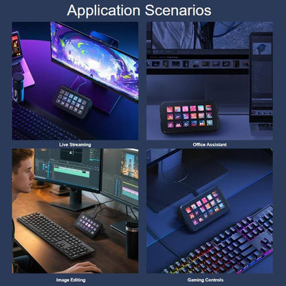 Waveshare SK18 Control Panel - 1.8" Programmable LCD Membrane Keys