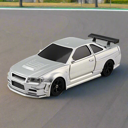 4301G 1:43 Scale RC 4WD Gyro Assist Drift Car, LED Lights, Drift and Race Tyres