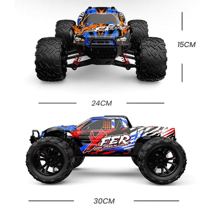 Enoze Dual Motor Bigfoot RC Truck, LEDs, Max 40km/h, Proportional Control, RTR