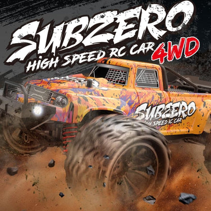 Enoze Dual Motor Bigfoot RC Truck, LEDs, Max 40km/h, Proportional Control, RTR