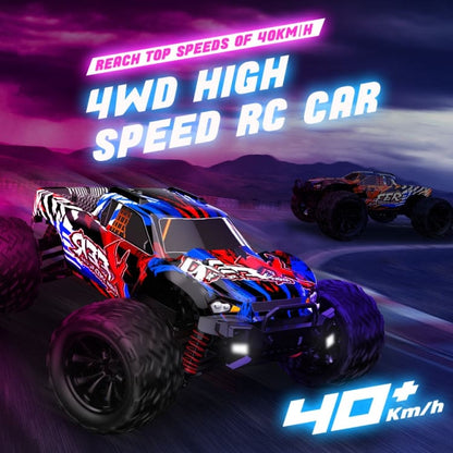 Enoze Dual Motor Bigfoot RC Truck, LEDs, Max 40km/h, Proportional Control, RTR
