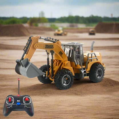 Radio Controlled Wheel Loaders, Cab light, Hinged design, Bucket moves up and down.
