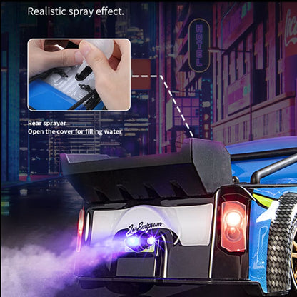 JJRC RC Q123 Drift Sports Truck, Up to 17km/h, Front and Rear LEDs, 370 Motor, Simulated Exhaust Smoke